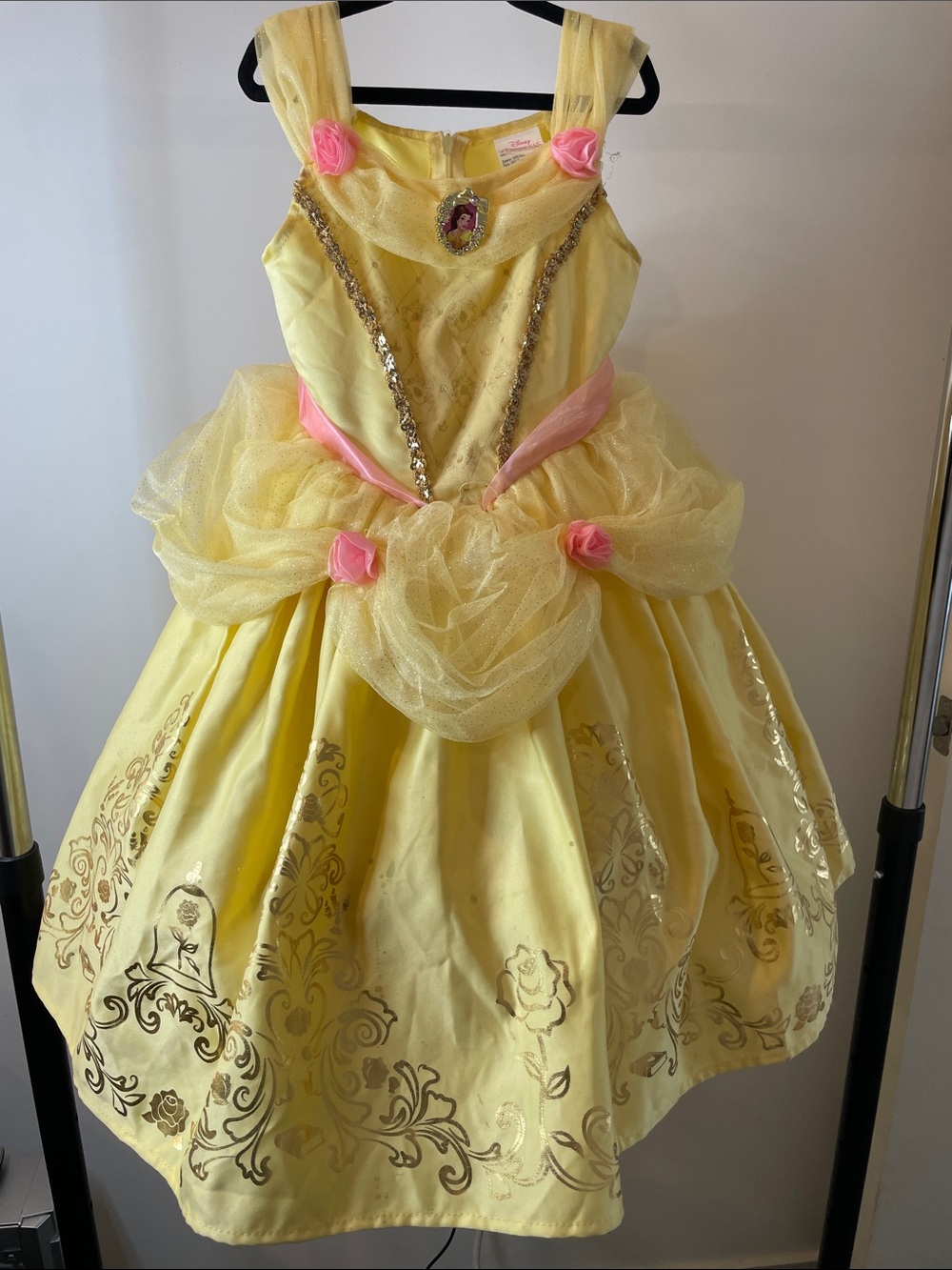 Disney Belle Premium Princess Costume Gown Dress Up Halloween XS (3T-4T)